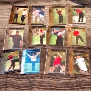 30 mint condition 2001 I'd Tiger Woods Cards
